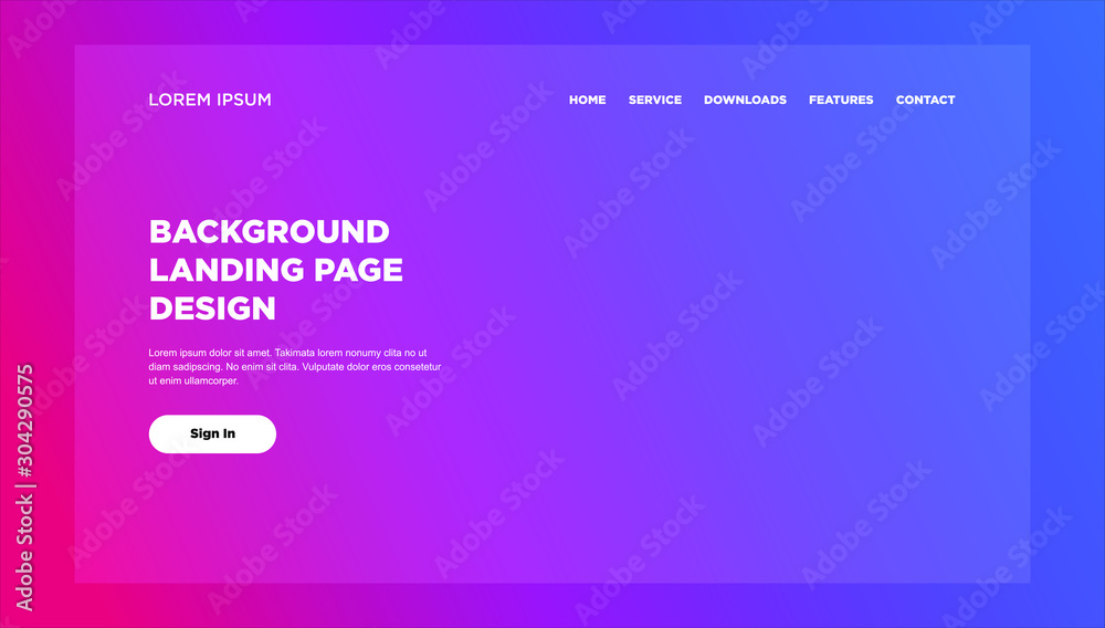 Fototapeta premium Creative abstract gradient for website and landing page template