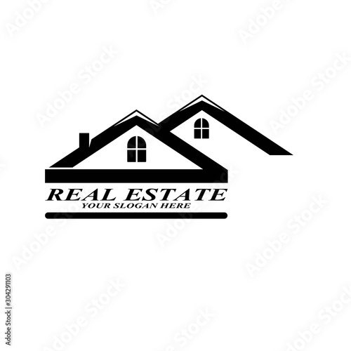 Real estate logo concept for business. House, Home and hotel type vector illustration