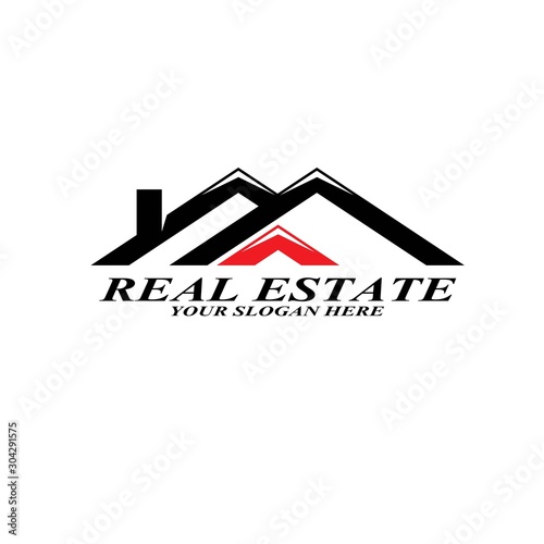 Real estate logo concept for business. House, Home and hotel type vector illustration