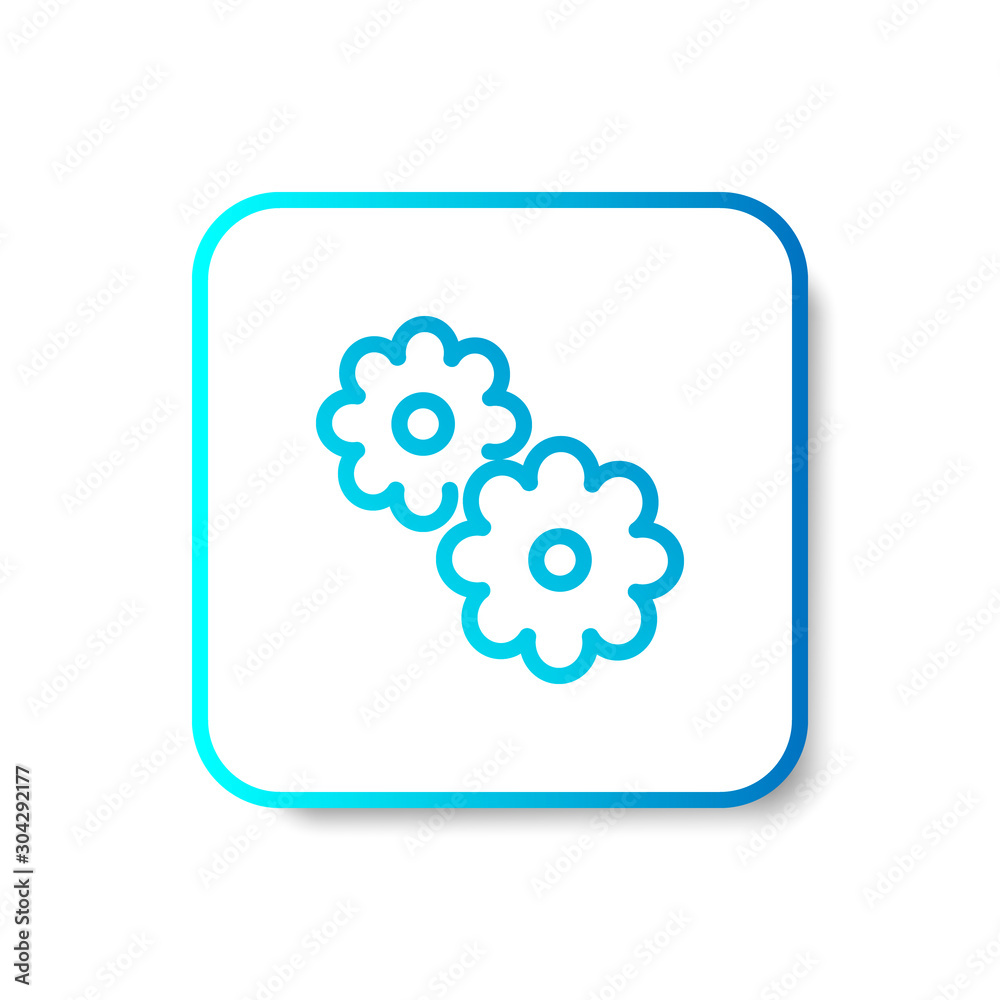 flower fragrant outline icon in smooth gradient background button flower fragrant outline icon in smooth gradient background button