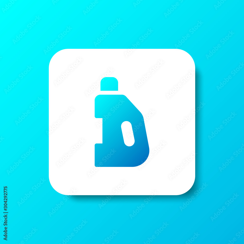 detergent liquid bottle solid icon in smooth gradient background button detergent liquid bottle solid icon in smooth gradient background button