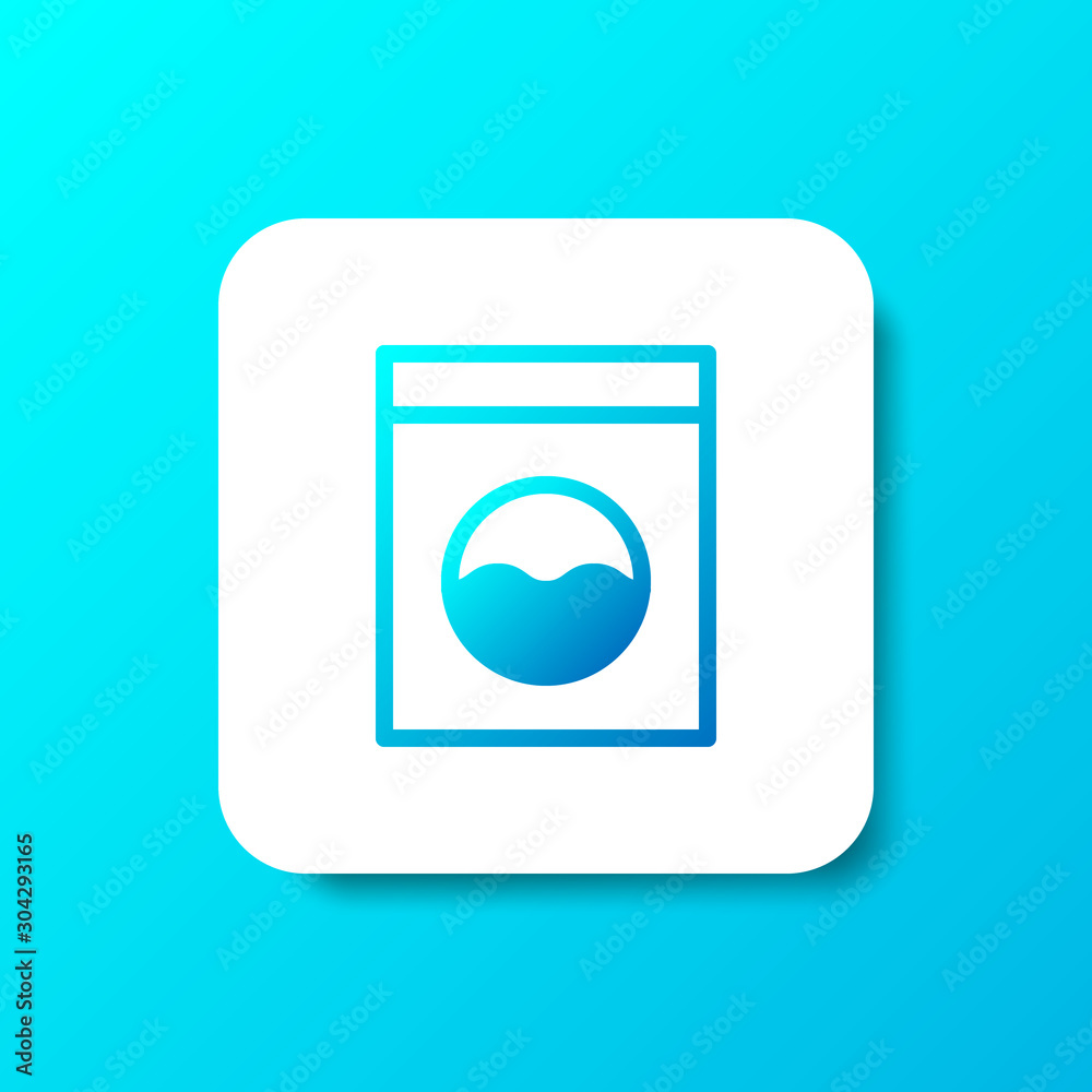 washing machine solid icon in smooth gradient background button washing machine solid icon in smooth gradient background button