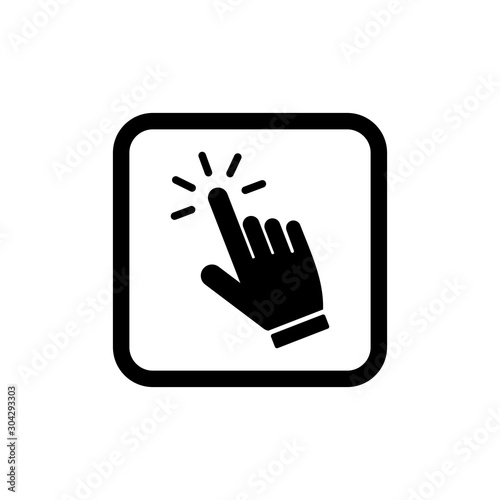 hand cursor icon vector design symbol