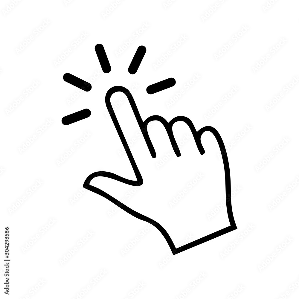 Obraz premium hand cursor icon vector design symbol