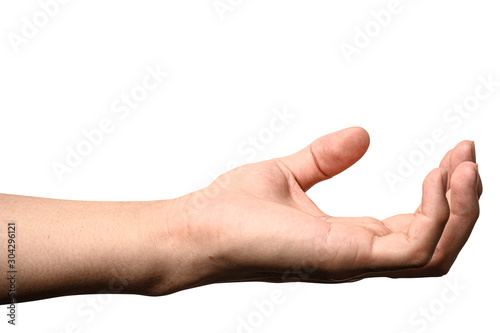 Wallpaper Mural hand holding something like a bottle or can Torontodigital.ca