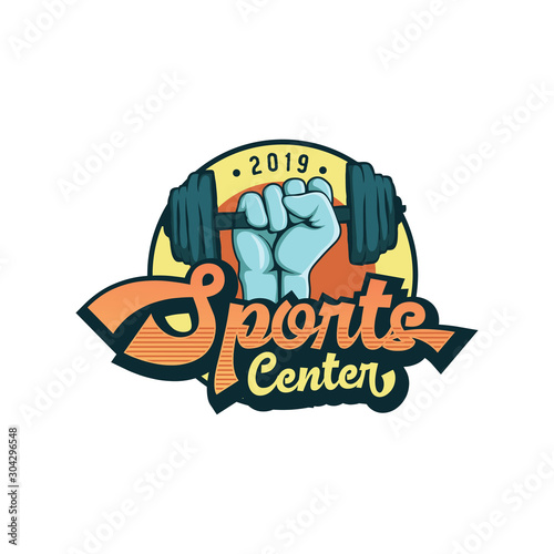 vintage badges sport, colorful sport emblems and logo