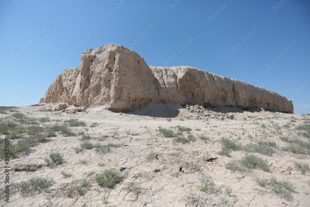 Alyb fortress in the Kyzylkum desert