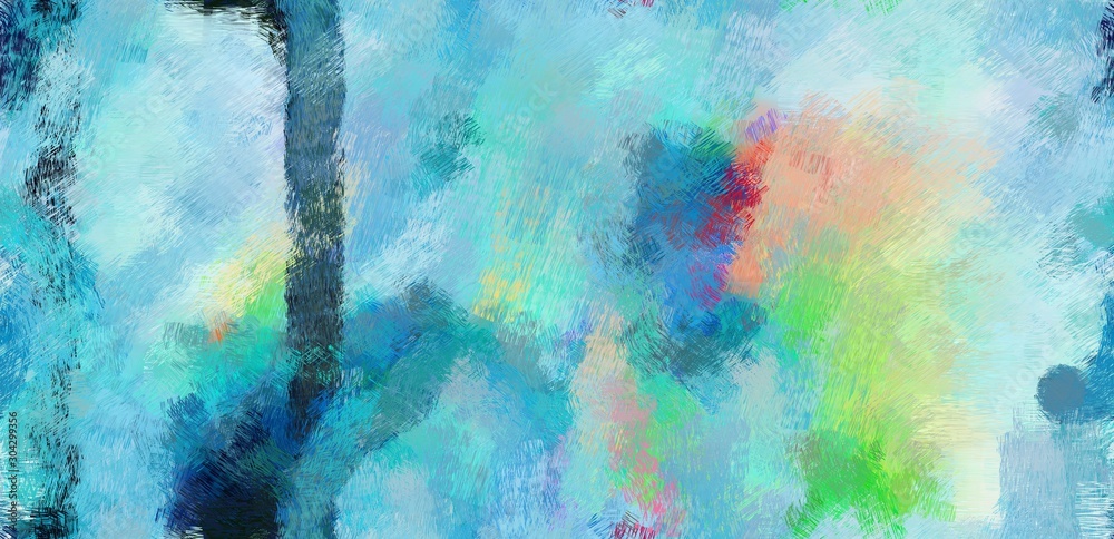 abstract seamless pattern brush painted design with copy space for your text and sky blue, teal blue and pastel gray color. can be used as wallpaper, texture or fabric fashion printing