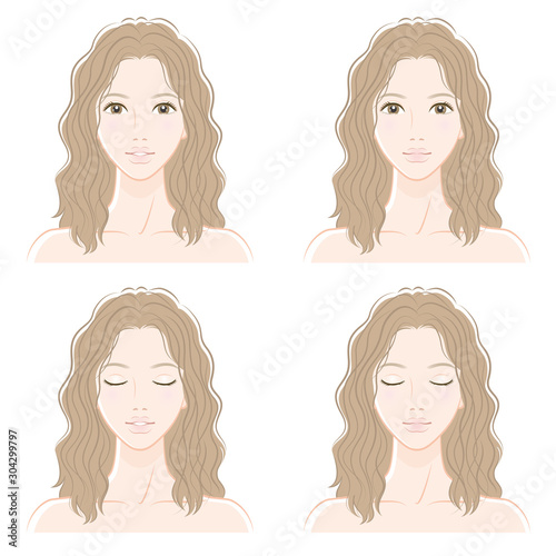 女性の表情