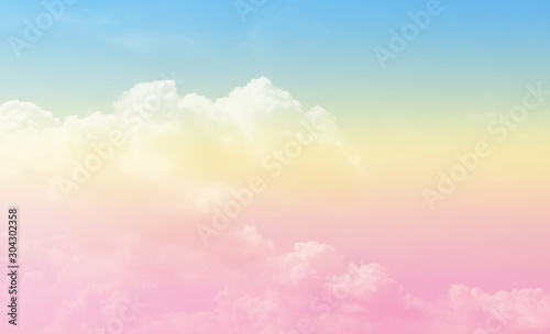 Pastel gradient blurred sky, abstract sky background in sweet color, A soft cloud for background.