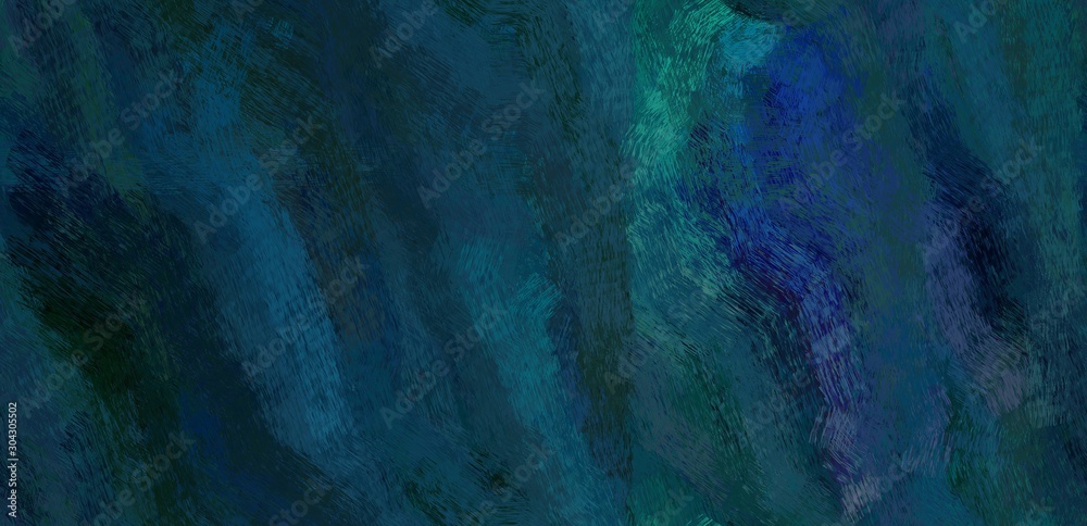 abstract seamless pattern brush painted design with copy space for your text and very dark blue, teal blue and very dark green color. can be used as wallpaper, texture or fabric fashion printing