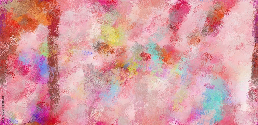 grunge abstract background with copy space for your text and baby pink, moderate red and peru color