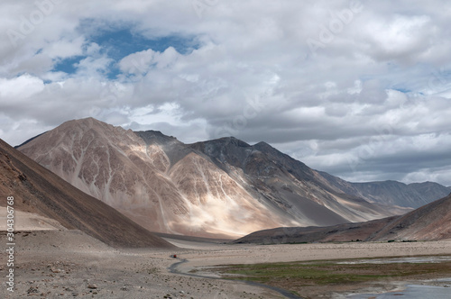 Mountains near Pangong lake, Ladakh, Jammu and Kashmir, India © RealityImages