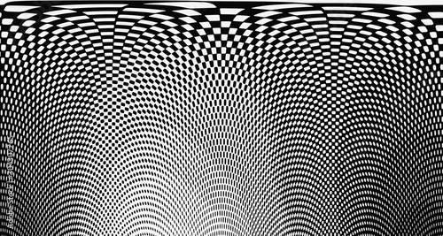 Wave halftone pop art background abstract vector comics style blank layout template with clouds beams and isolated dots pattern. For sale banner for your designe 1960s. with copy space eps10