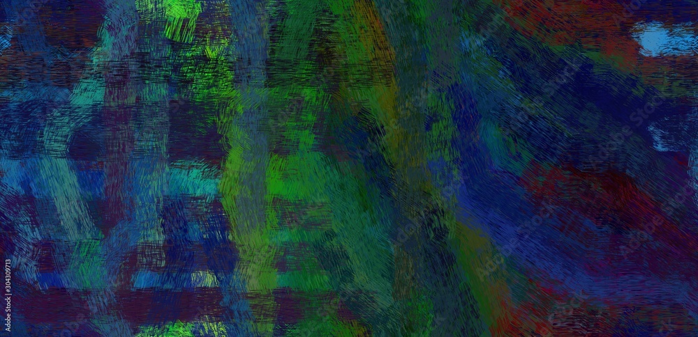 abstract watercolor background with copy space for your text and very dark blue, sea green and lime green color