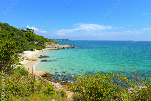 Tropical beach and sea in koh samed island Thailand