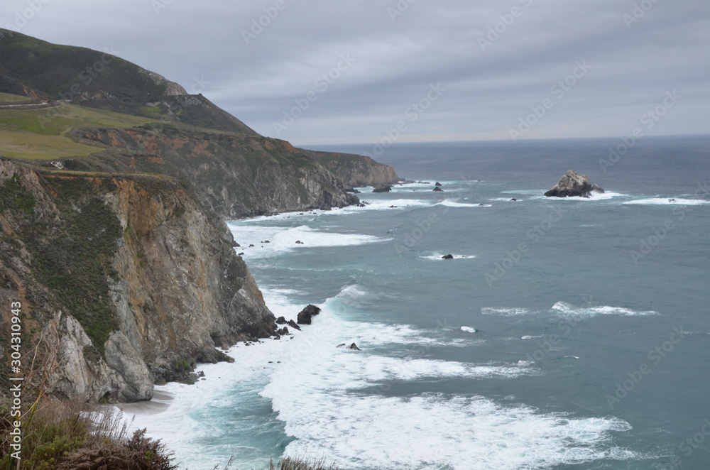 cliffs of California