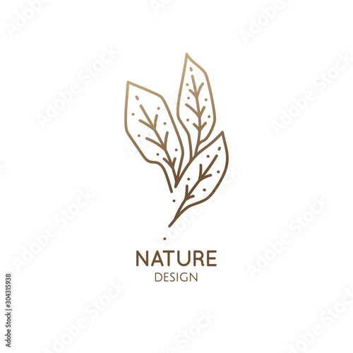 Tropical plant logo
