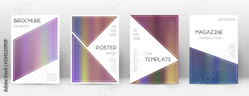 Flyer layout. Triangle remarkable template for Bro