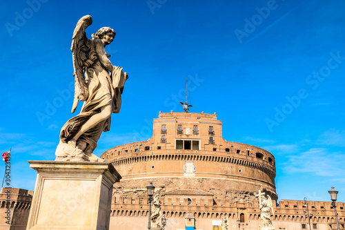 Angels near the Castel Sant'Angelo, Rome, Italy. © Dave