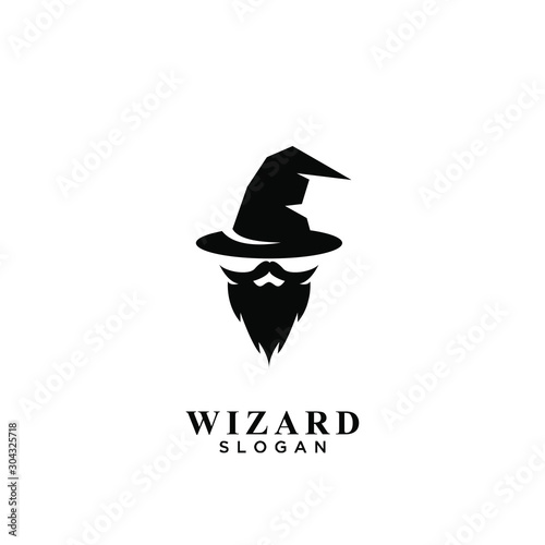 wizard logo icon design vector illustration