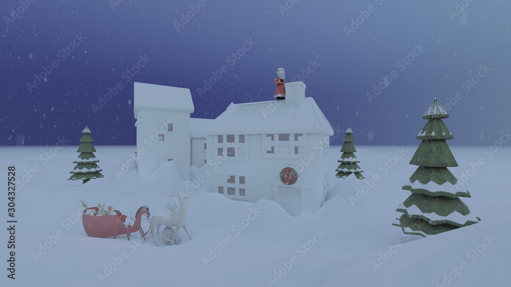 サンタクロース クリスマスプレゼント イラスト12 Stock Illustration Adobe Stock