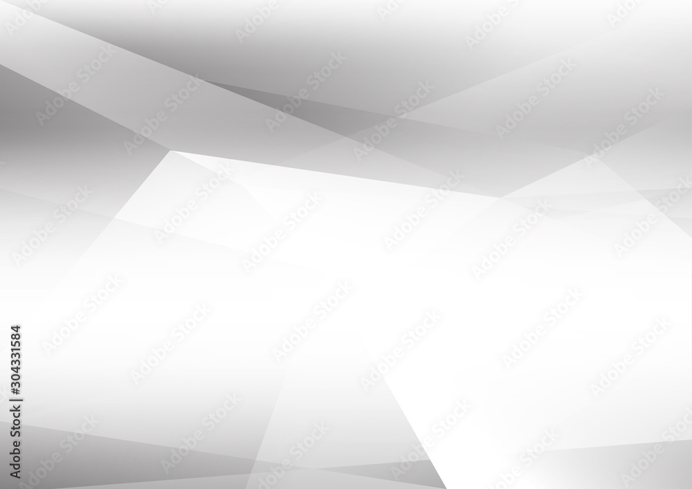 White and grey background. Corporate technology modern design. Pattern style geometric. Abstract modern background used about technology or product presentation backdrop. Vector illustration.