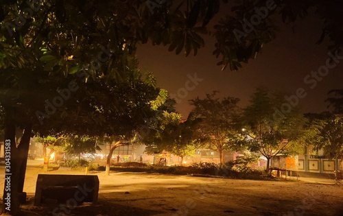 street in town at night