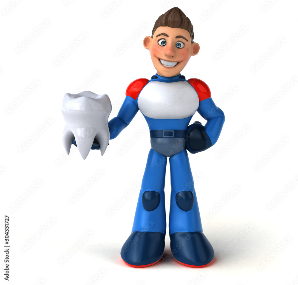 Super modern superhero - 3D Illustration Super modern superhero - 3D Illustration