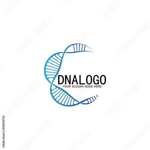 DNA vector logo design template.modern medical logotype.laboratory science icon symbol.colorful pharmacology sign-vector