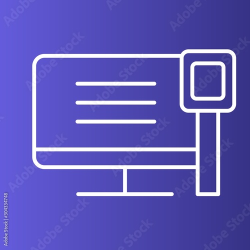Internet Access Icon Isolated On Abstract Background