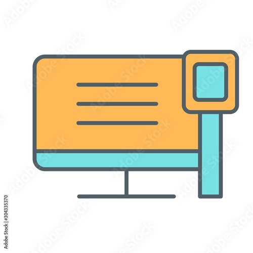 Internet Access Icon Isolated On Abstract Background