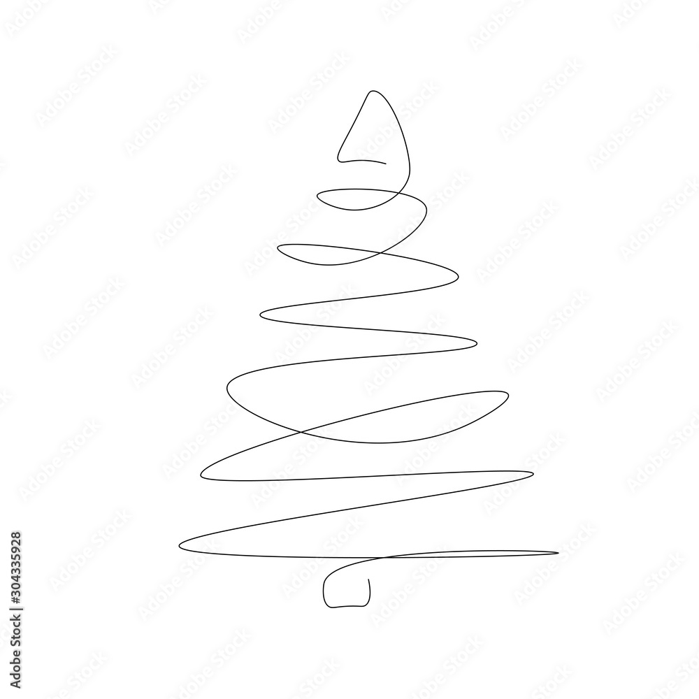 Christmas tree card vector illustration Christmas tree card vector illustration