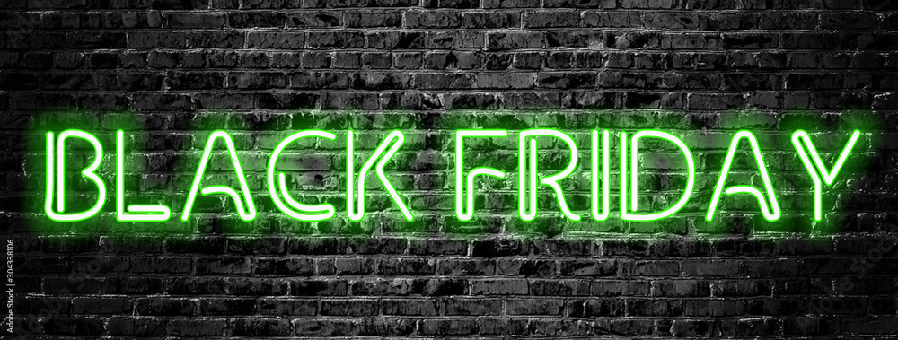 Fototapeta premium Promotional Illustration of Black Friday sale