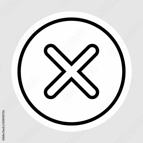  Canceled  icon isolated on abstract background
