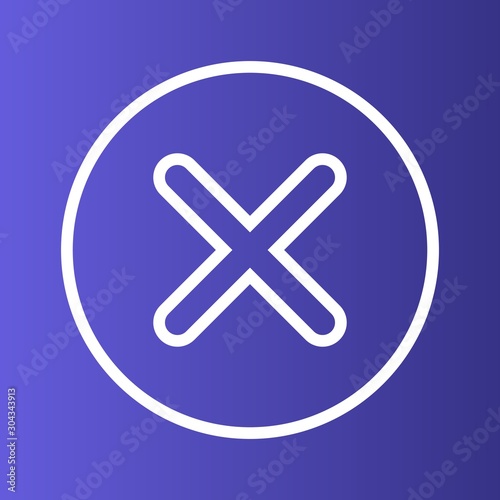  Canceled  icon isolated on abstract background