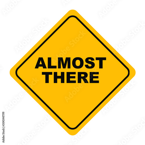 yellow road sign