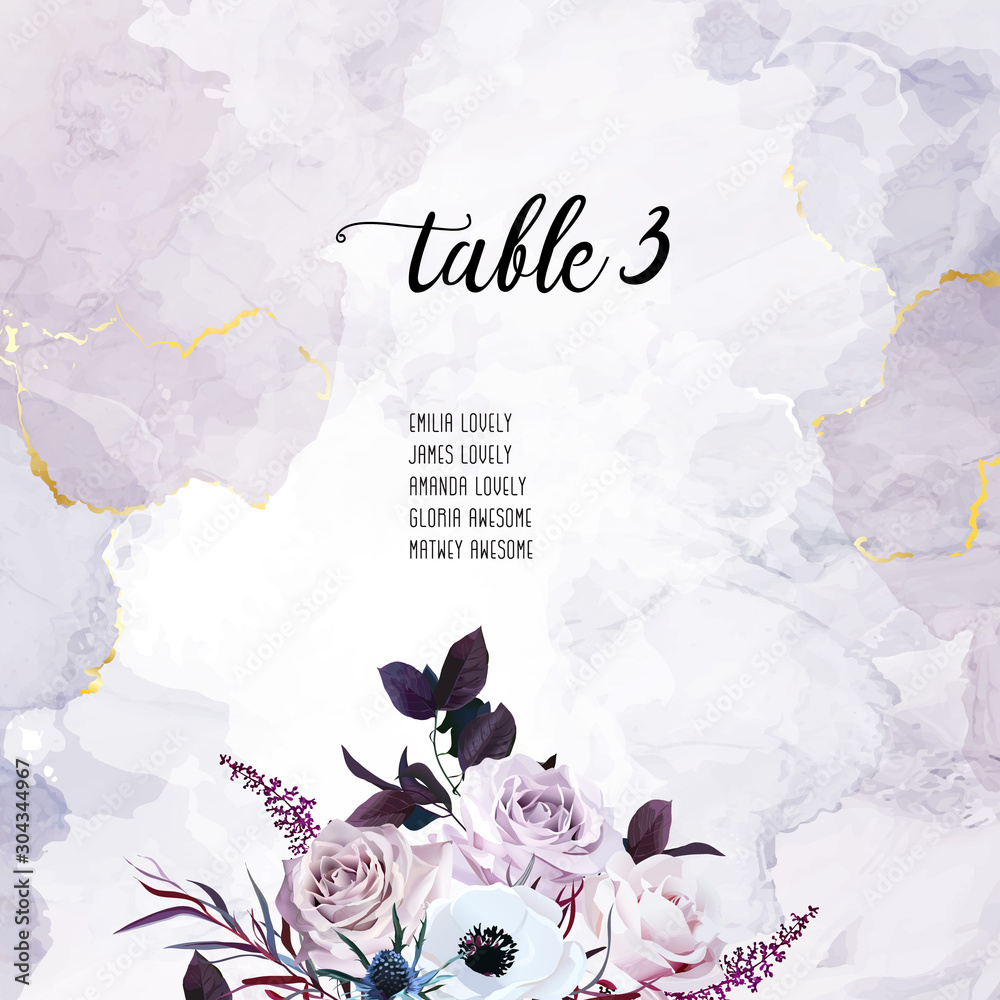 Dusty violet lavender, mauve antique rose, purple pale flowers