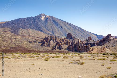 Mount Teide is a sleeping  vulcan mountain in  Tenerife Spain with 3718 m over sea level