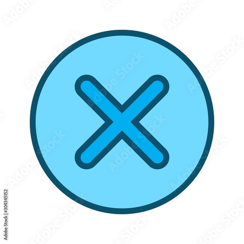  Canceled  icon isolated on abstract background