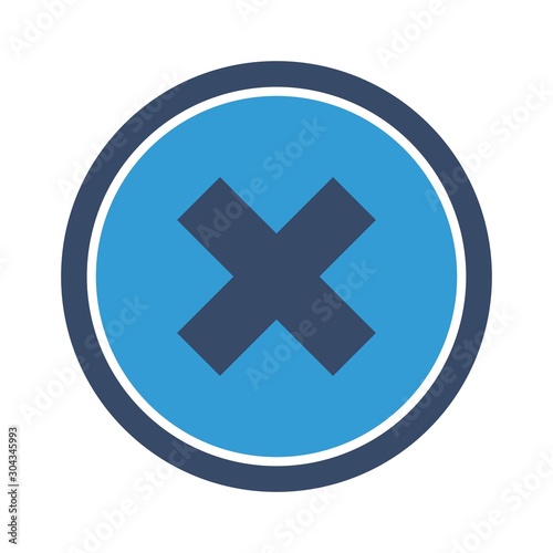  Canceled  icon isolated on abstract background
