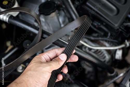 Obraz na płótnie old timing belt