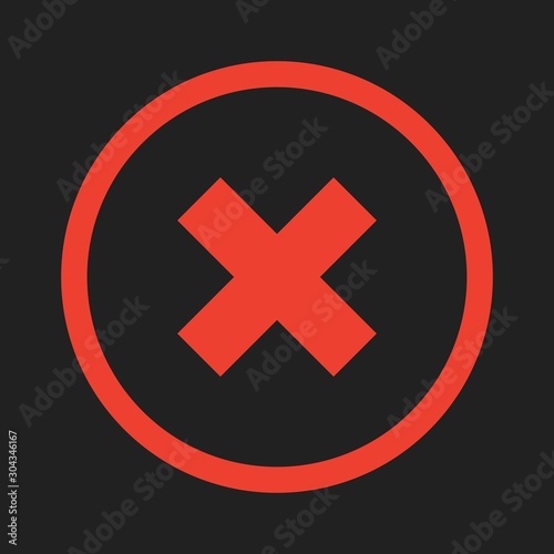  Canceled  icon isolated on abstract background