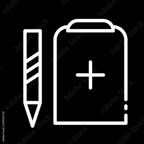 clipboard icon isolated on abstract background