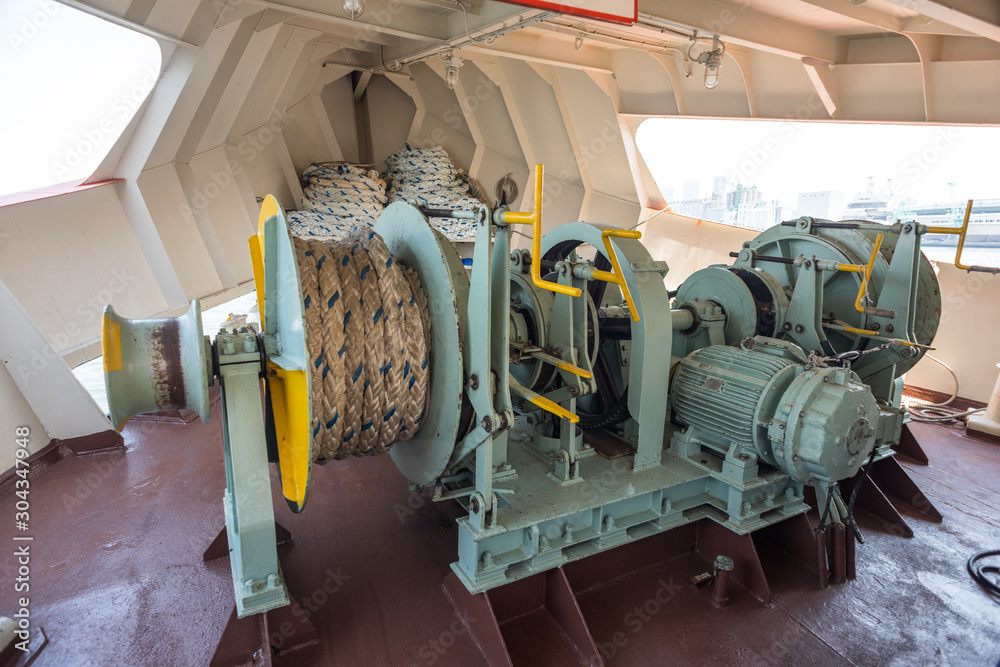 Mooring station on a forward Stock Photo | Adobe Stock