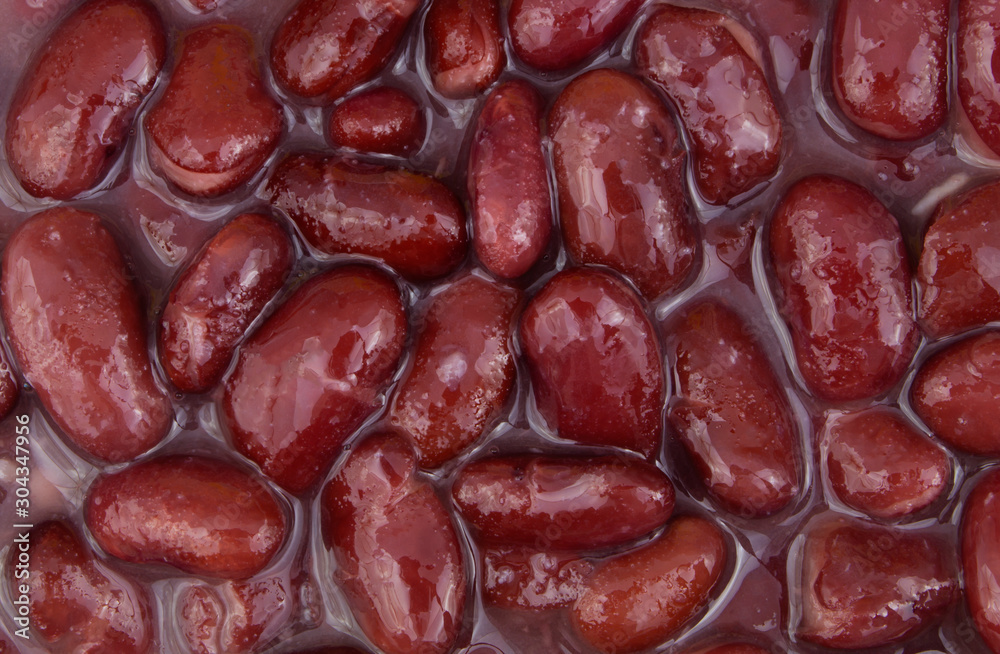 Baked red kidney beans background Baked red kidney beans background