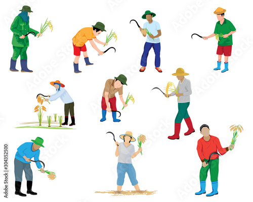 farmer cartoon shape vector design