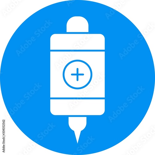 Infuse icon isolated on abstract background
