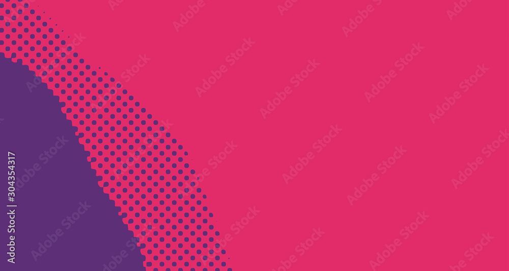 Naklejka premium Red halftone pop art background abstract vector comics style blank layout template with clouds beams and isolated dots pattern. For sale banner for your designe 1960s. with copy space eps10