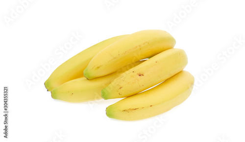 Bunch of bananas isolated on white background. 